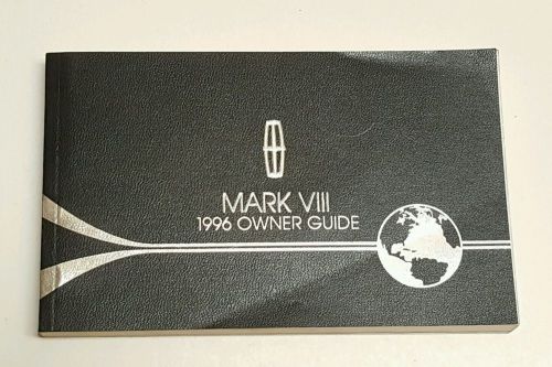 1996 lincoln mark viii 8 owners manual operater&#039;s user guide coupe v8 4.6l