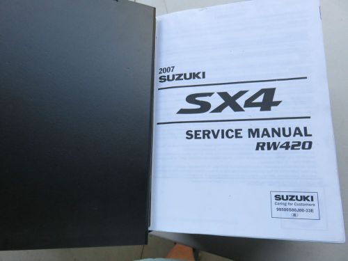 2007 suzuki sx4  rw420 service shop repair workshop oem manual factory binder