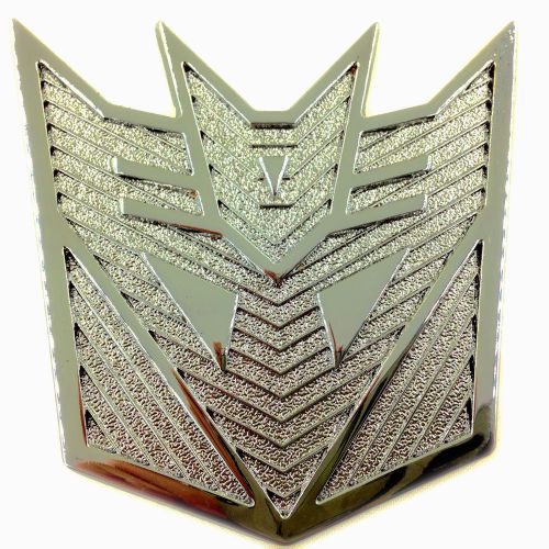 3&#034; transformers decepticons aluminum emblem 3d badge decal sticker