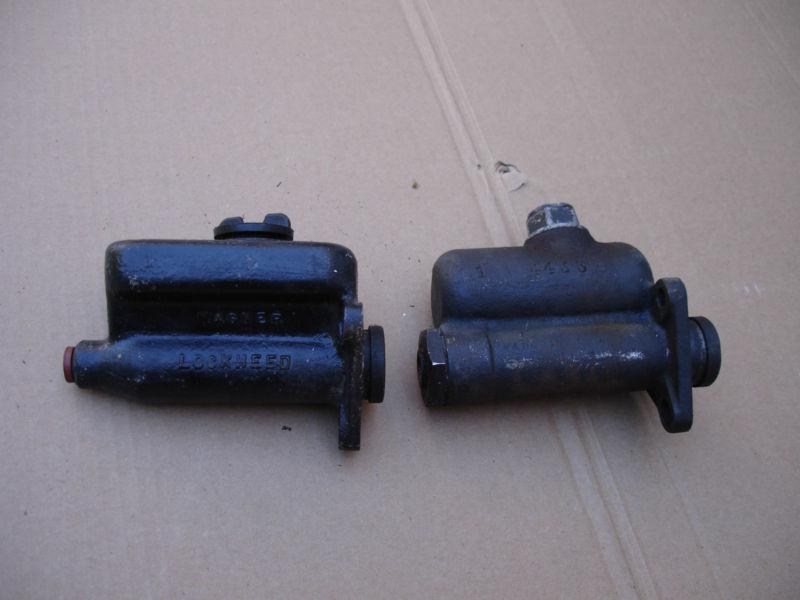 Lot of (2) 1940 ford brake master cylinders for rebuilding