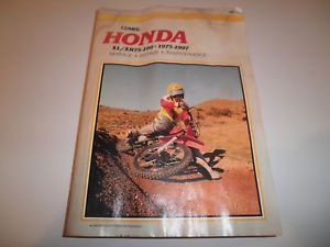 Honda xl/xr75 1975-1997 motorcycle shop manual clymer