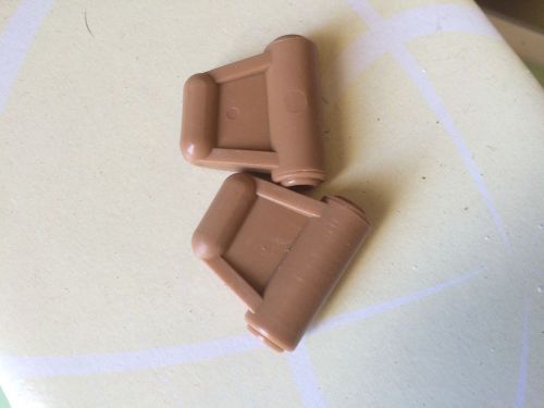1986-1989 560sl 2 male visor clips in oem date color know as palomino new w107