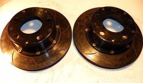 Brembo rear brake rotors and hats 1 1/4" 09.5890.51/61 nascar late model nice