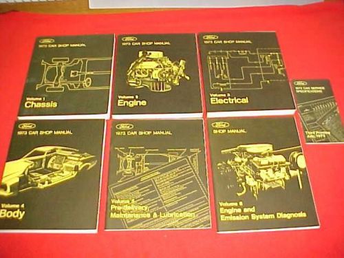 1973 ford lincoln mercury car mark iv mustang torino service shop repair manual