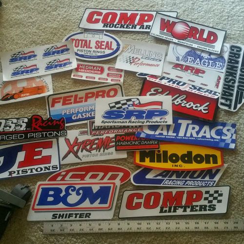Lot of 25+ racing decals stickers stock car drag nascar outlaw mopar camaro