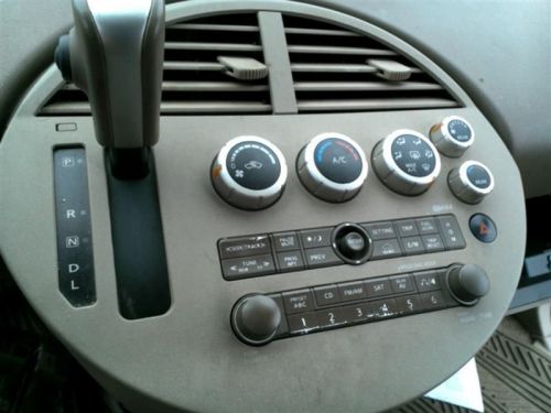 2005 05 quest radio control panel