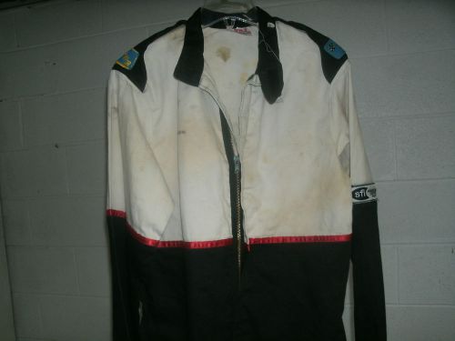 New fmr fire suit jacket medium race racing  firesuit black sfi proban 3-2a/1