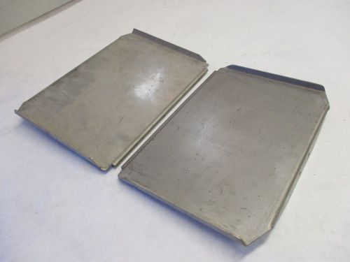 Set of two stainless steel marine trim tabs 12&#034; x 8.5&#034; x 2&#034;