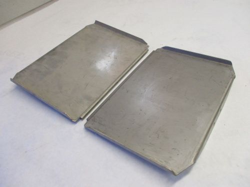 Set of two stainless steel marine trim tabs 12" x 8.5" x 2"