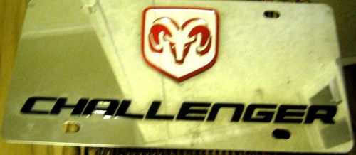 Authentic mopar licensed product dodge challenger car tag