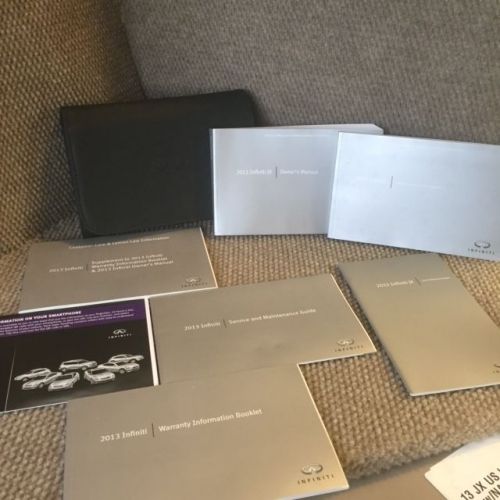 2013 infiniti jx owners manual with navigation booklet, supplements and case