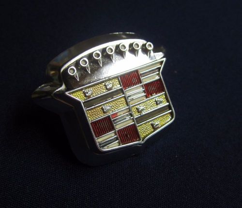 1971-1976 cadillac trunk lock cover assemby- eldorado deville fleetwood - sharp!