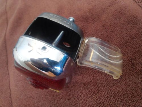 1938 left side tail light with license lens