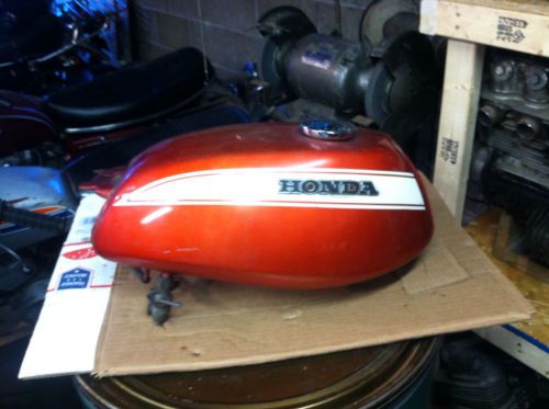 1970 honda cl350 gas tank original paint with emblems and petcock
