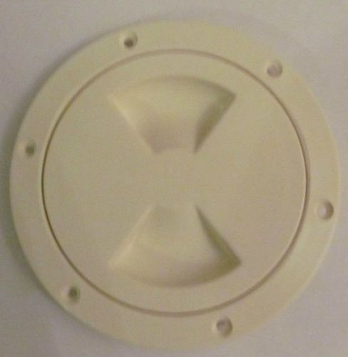 Viking marine boat beige 6&#034; access port hatch cover twist out deck plate new new