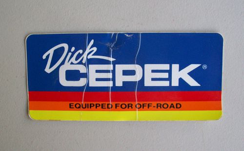 Vintage dick cepek decal #4 sticker off road 4x4 truck kc score