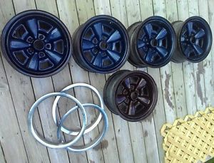 70-81 chevy camaro z28 5 spoke 15x7 rally wheels set of 5