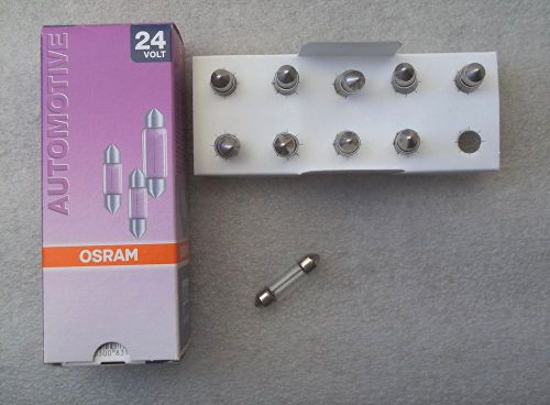 10x osram 5w 24v sv8.5-8 6423 festoon bulb lamp ~ 36mm x 10.5mm ~ free shipping
