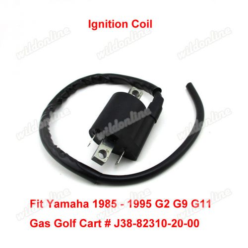 Ignition coil fit yamaha 1985 - 1995 g2 g9 g11 gas golf cart # j38-82310-20-00