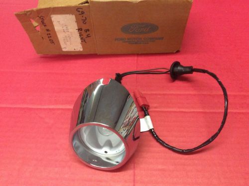 Nos ford mustang 1969-70 backup light chrome housing &amp; wiring
