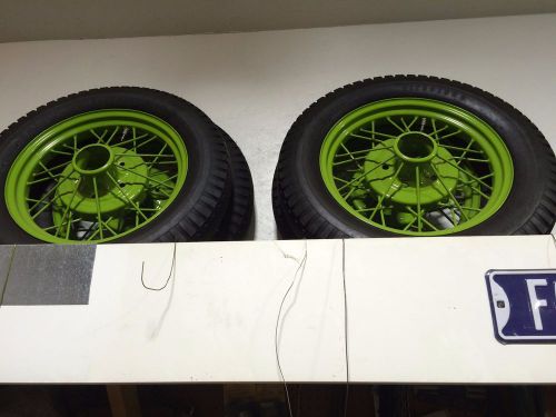 New 19&#034; ford model a tires and repainted wheels