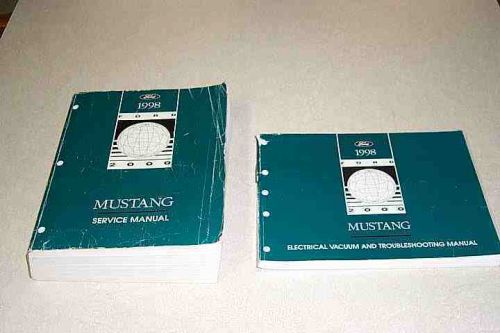 1998 ford mustang service/shop repair manual &amp; electrical and vacuum manual