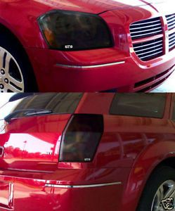 05-07 dodge magnum smoke gts acrylic protection headlight taillight covers 4