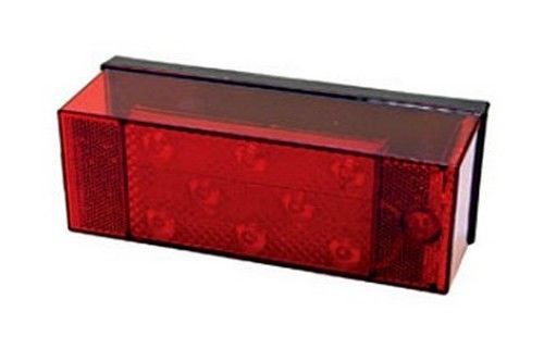 Rv trailer stop/turn/tail light led rectangular red lens peterson mfg. v856