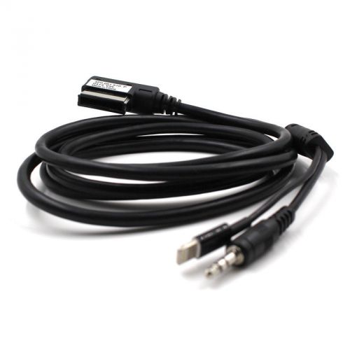 For audi/vw for iphone 5 5s 6 6plus ami/mdi-box 3.5mm aux audio cable adapter