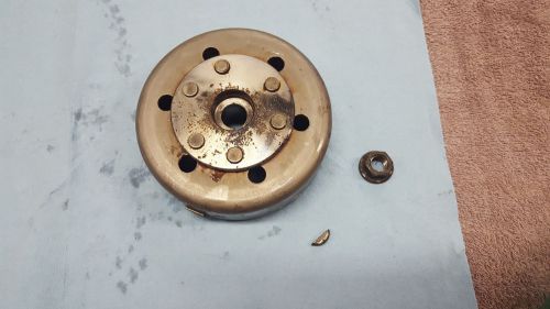 Banshee stock flywheel with nut and mounting key