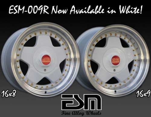16x8 16x9 16&#034; wheels 5x100 esm 009r vw subaru scion toyota eagle buick olds