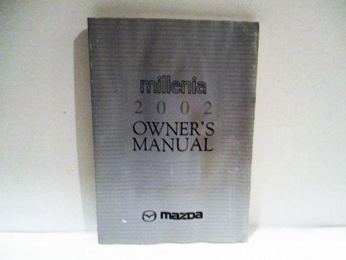 2002 mazda millenia &#039;owner&#039;s manual&#039; with case &#034;good&#034;