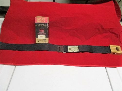 Vintage nos golden escort market forge #024 universal seat belt black &amp; gold