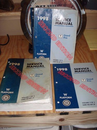 1998 pontiac grand prix service manual set shop books oem repair