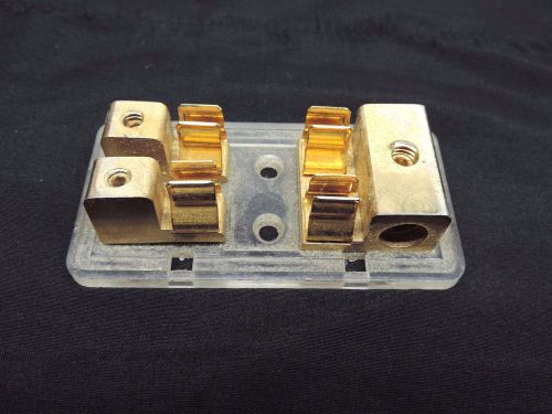 Old school gold agu glass fuse style dual amplifier amp fuse block stinger?