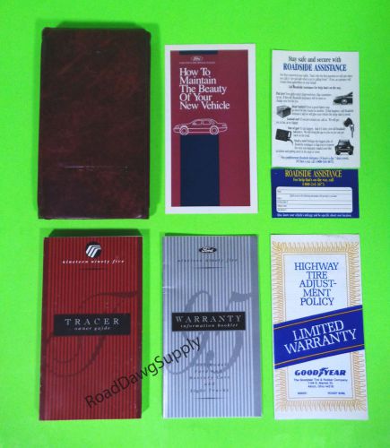 1995 mercury tracer owners manual owner&#039;s guide book set
