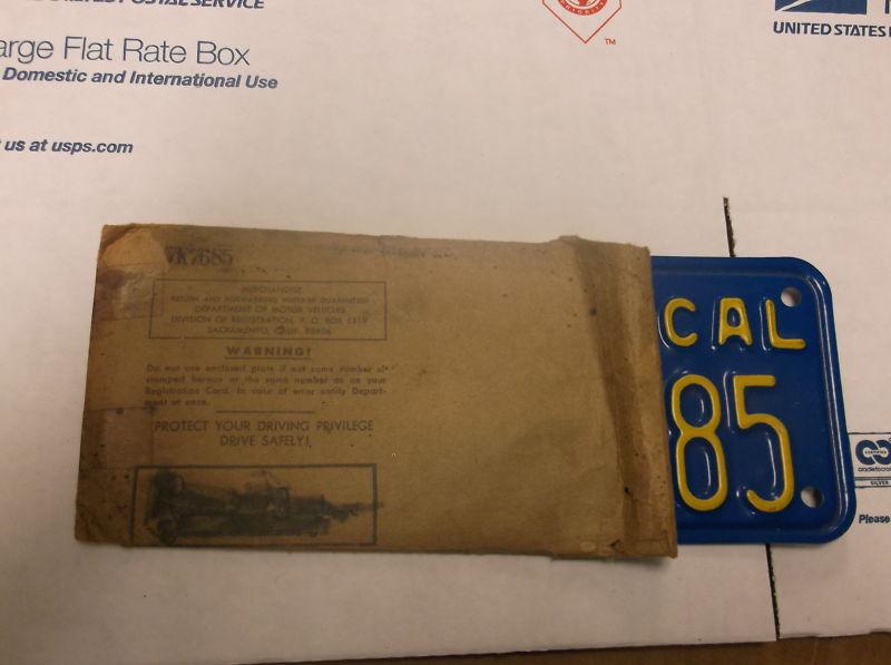 TRIUMPH BSA HARLEY NORTON CAL BLUE PLATE TAG, US $29.00, image 3
