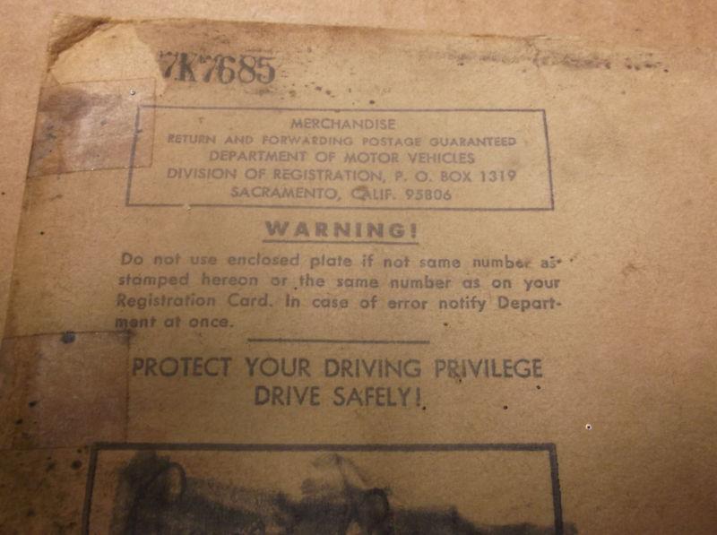 TRIUMPH BSA HARLEY NORTON CAL BLUE PLATE TAG, US $29.00, image 4