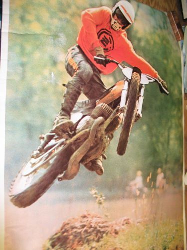 Rare nos 1972 motorcross motorcycle cz  poster