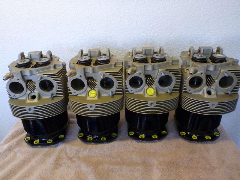 Set of 4 superior investment cast wide deck cylinders for lycoming o/io 360 540