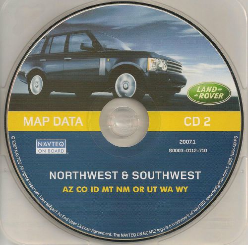 Update 2000 2001 2002 2003 2004 range rover navigation cd #2 map north/southwest