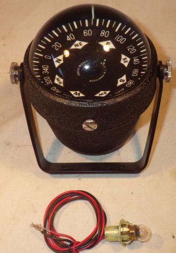 Aqua meter mariner compass model #70 black wrinkle finish &amp; manual brand new nos
