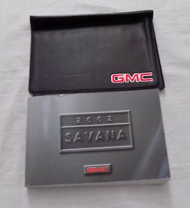 2002 gmc savana owner&#039;s manual with case