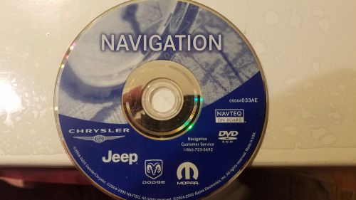Chrysler jeep dodge mopar navigation nav dvd oem 05064033ae  033ae