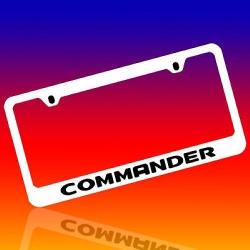 Jeep *commander* genuine engraved chrome license plate frame tag holder