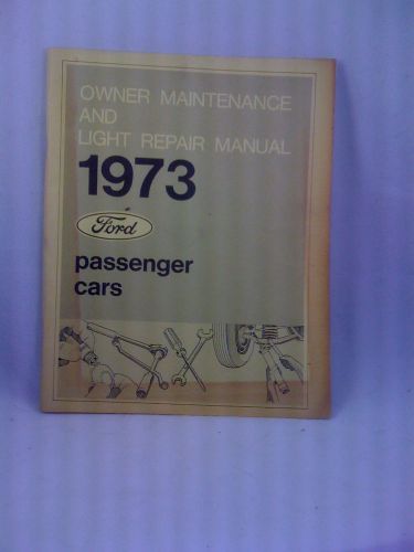 Passenger car manual 1973