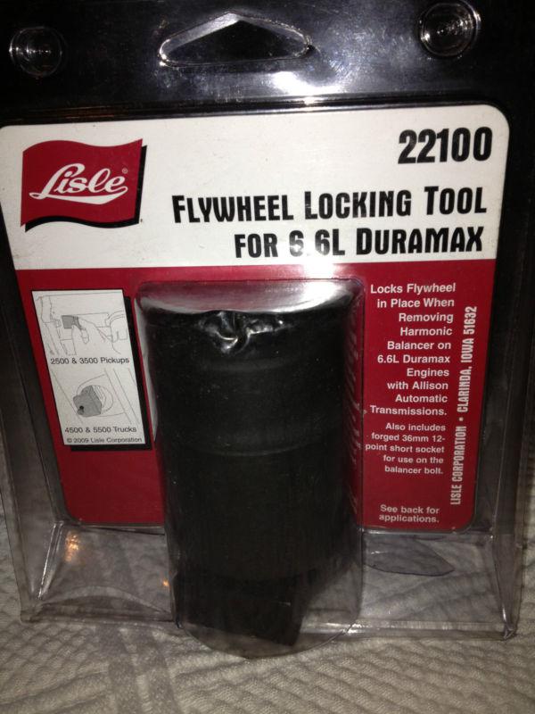 Lisle 22100 6.6l duramax flywheel locking tool kit