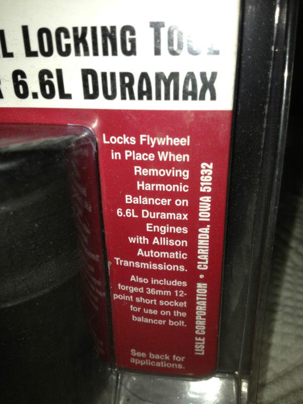 Lisle 22100 6.6l duramax flywheel locking tool kit, US $28.00, image 2