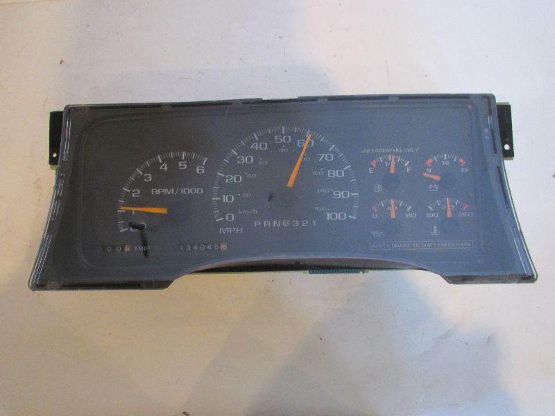 96 97 98 chevy 1500 pickup speedometer us gasoline 6-262 4.3l at cluster