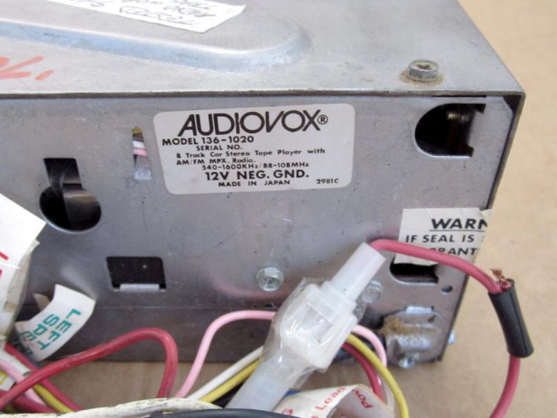 RADIO CADILLAC AM-FM 8-Track Tape Stereo, used, 1970 Cadillac Eldorado, US $50.00, image 6